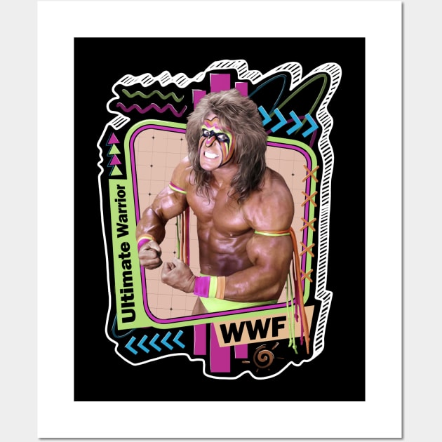 Wrestling Ultimate Warrior Wall Art by PICK AND DRAG